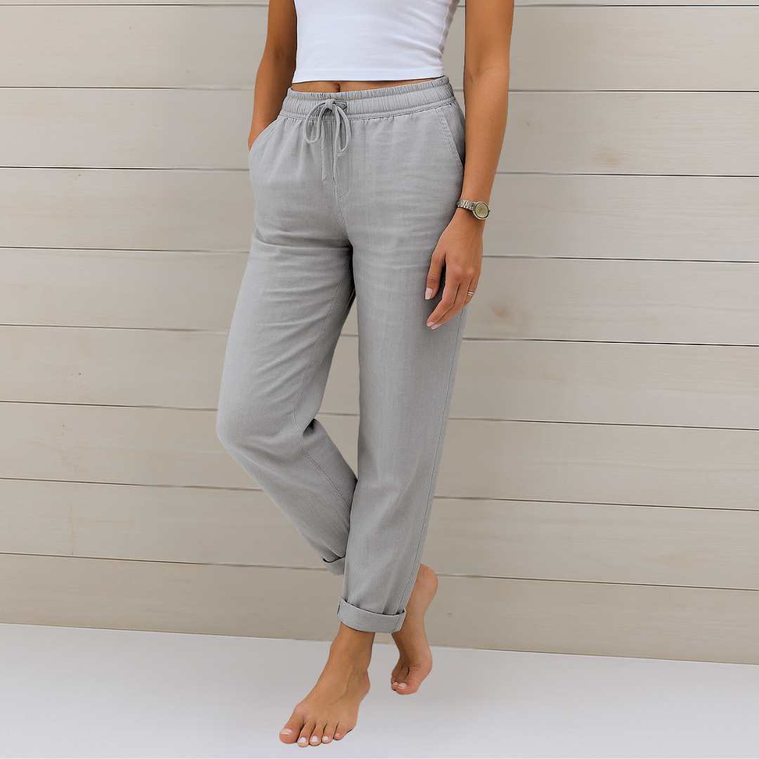 Nora™ Premium Leinen-Stretch-Hose