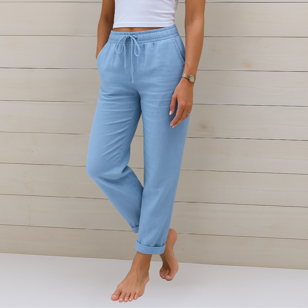 Nora™ Premium Leinen-Stretch-Hose