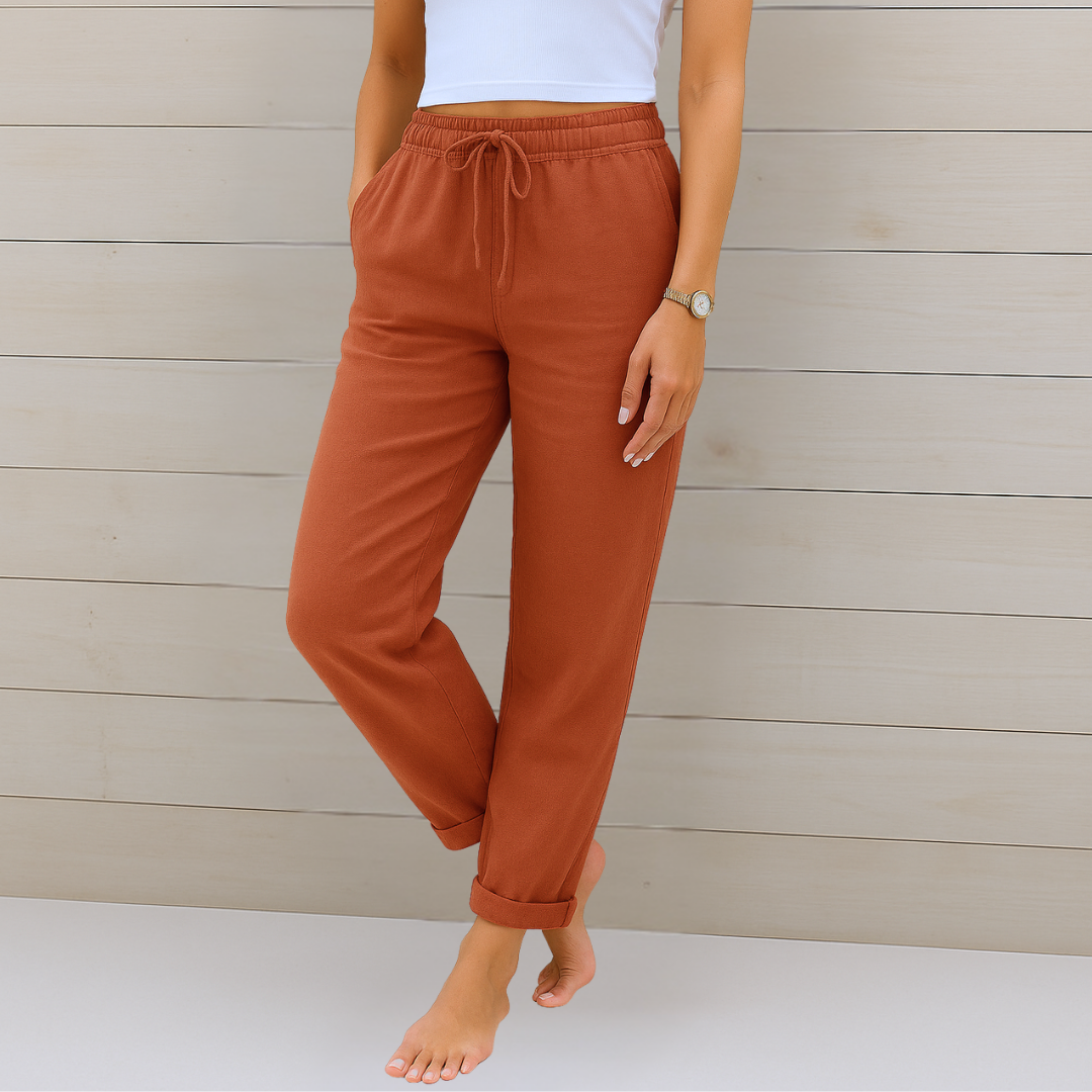 Nora™ Premium Leinen-Stretch-Hose
