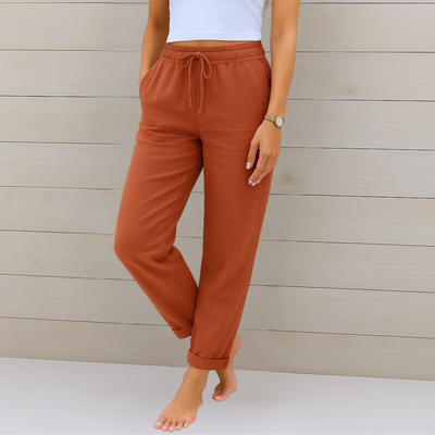 Nora™ Premium Leinen-Stretch-Hose