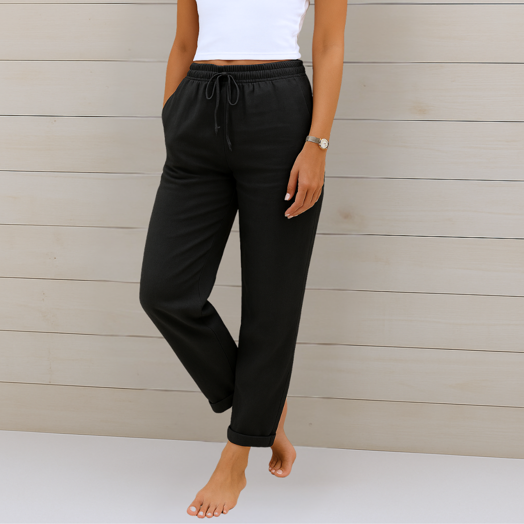 Nora™ Premium Leinen-Stretch-Hose