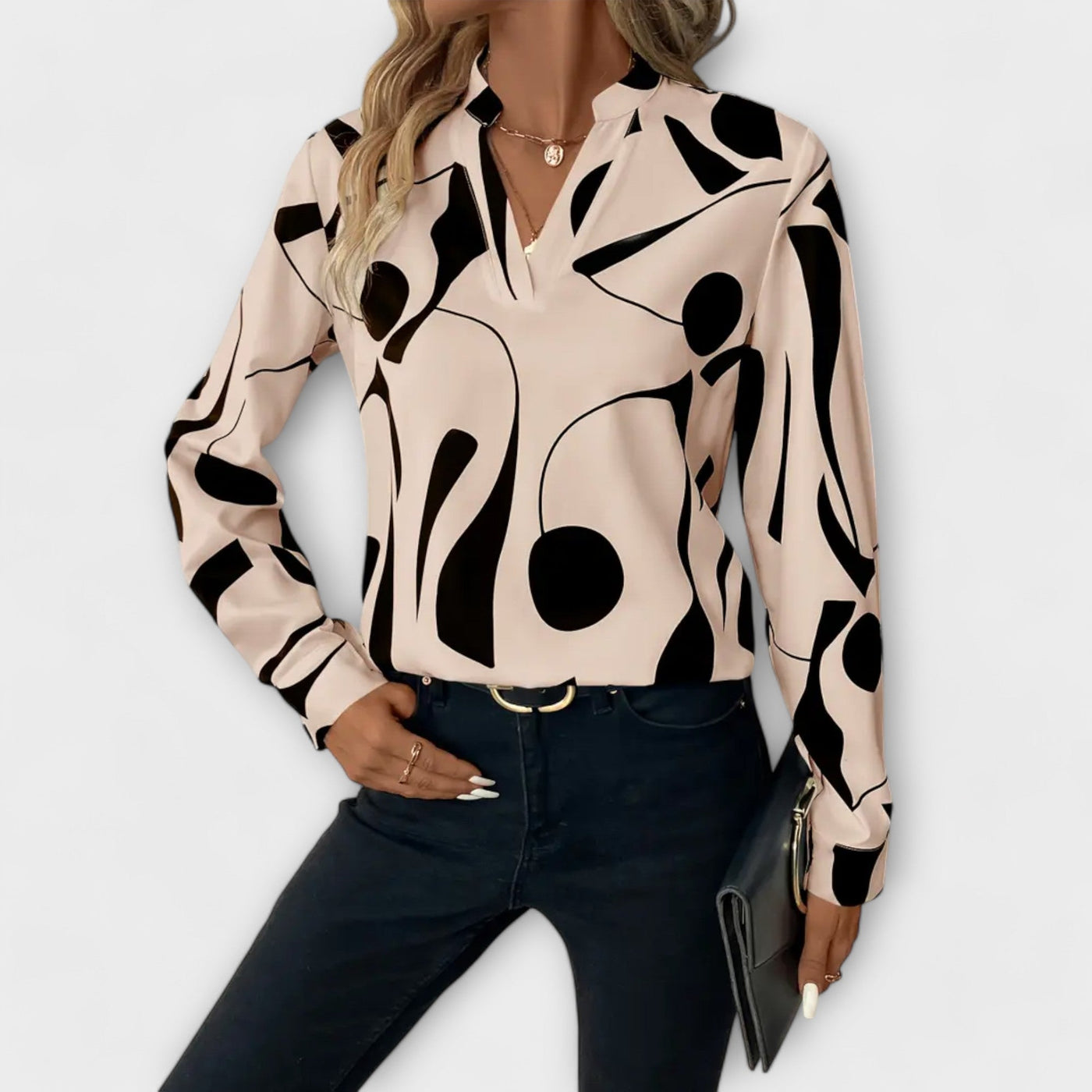 Sofia - Elegante langärmelige Bluse
