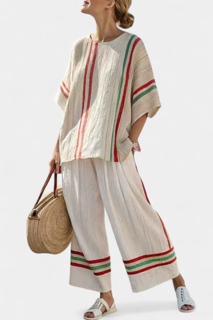 Clara™ | Mediterran-Streifen Look