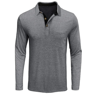 Jörg™ | Herren Langarmshirt in Unifarbe