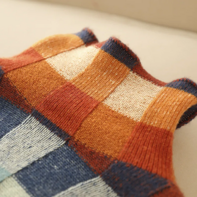 Julia™ | dolcevita con motivo patchwork