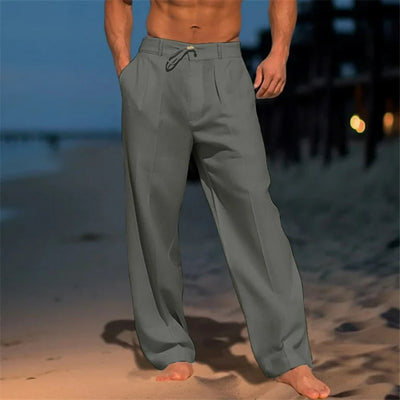 Andrei™| Einfarbige Leinenhose
