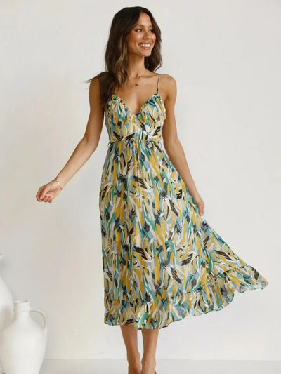 Chiara | Bunte Midi-Kleid