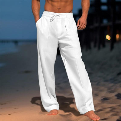 Andrei™| Einfarbige Leinenhose