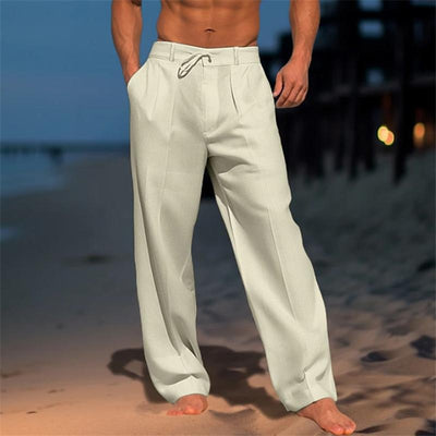 Andrei™| Einfarbige Leinenhose
