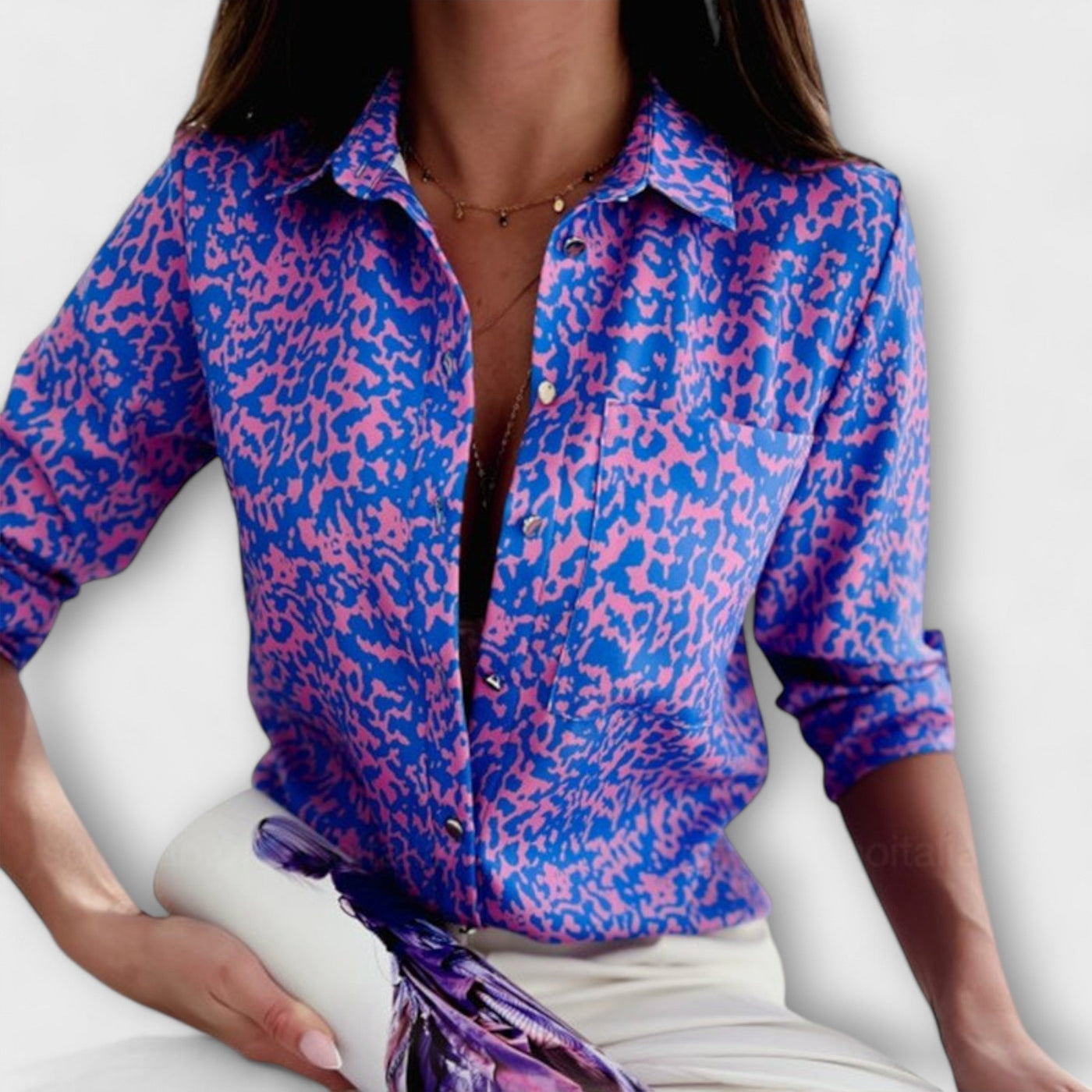 Stella - Bluse mit klassischem Kragen